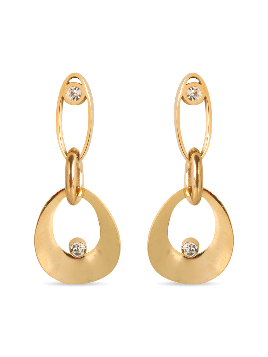 Ethereal Shine Gold Earrings