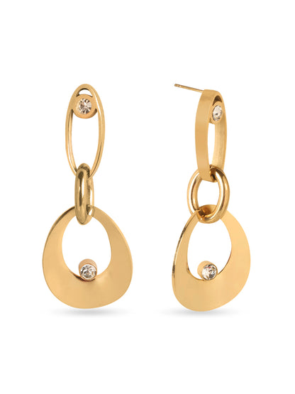 Ethereal Shine Gold Earrings