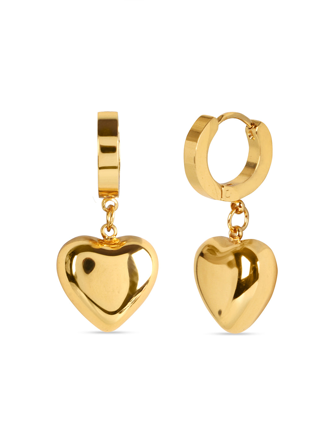 Heart Hoop Hinged Earring