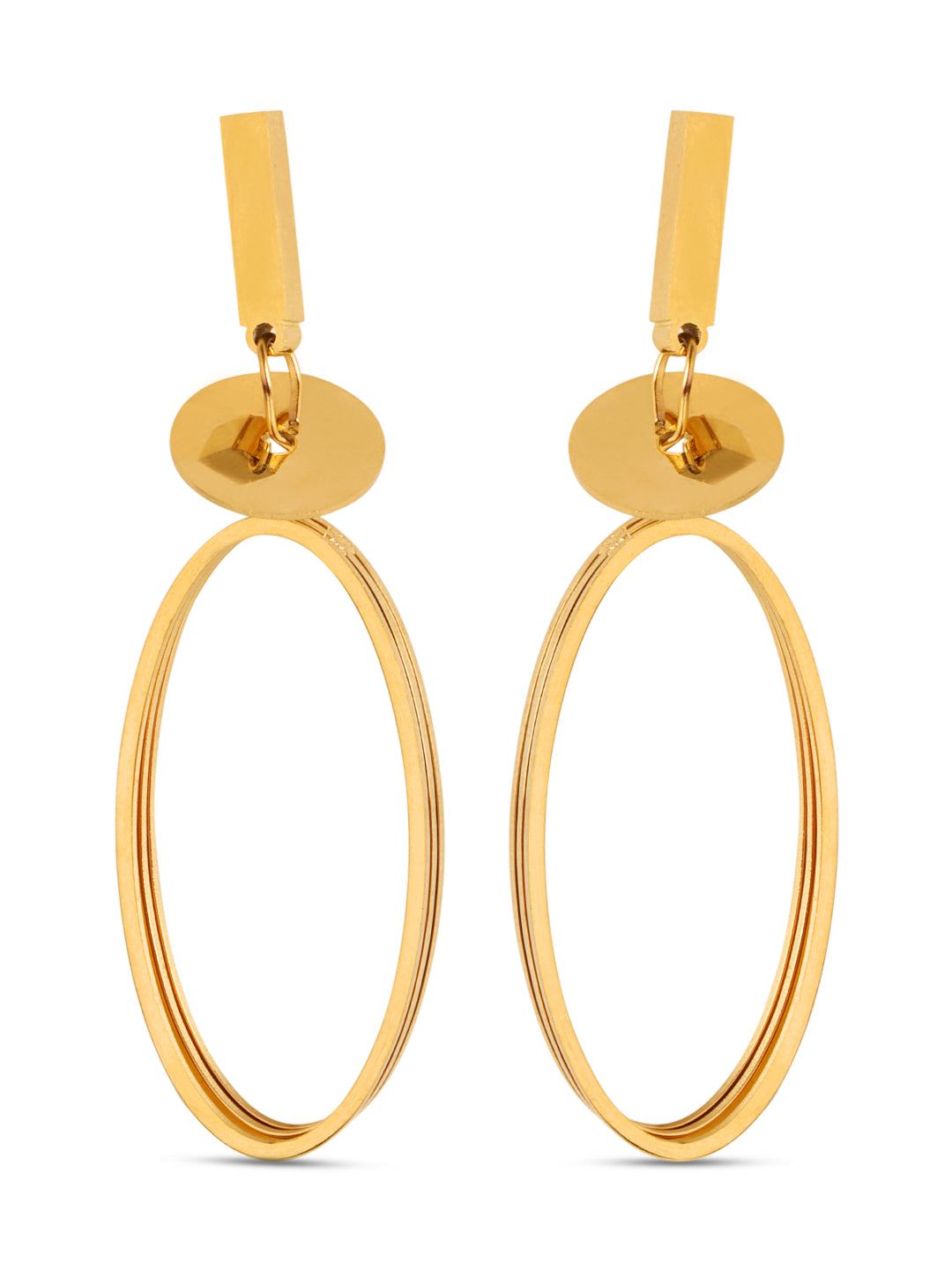 Kraze Golden Aura Metallic Earring