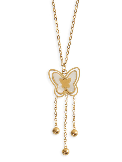 Kraze Golden Flutter Butterfly Pendant