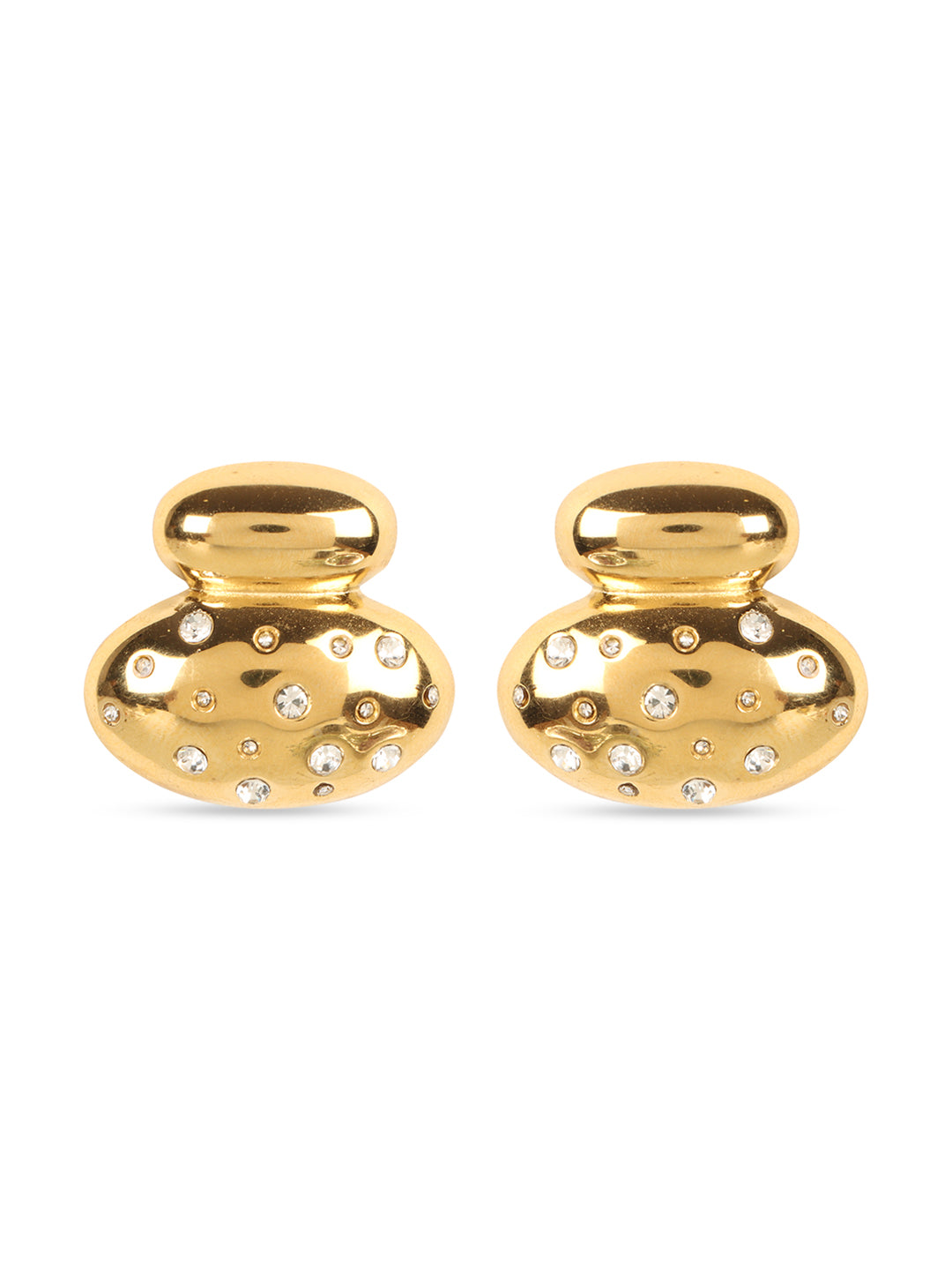 Golden Flow Korean Statement Earrings