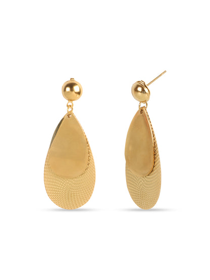 Kraze Golden Glow Korean Drop Earrings