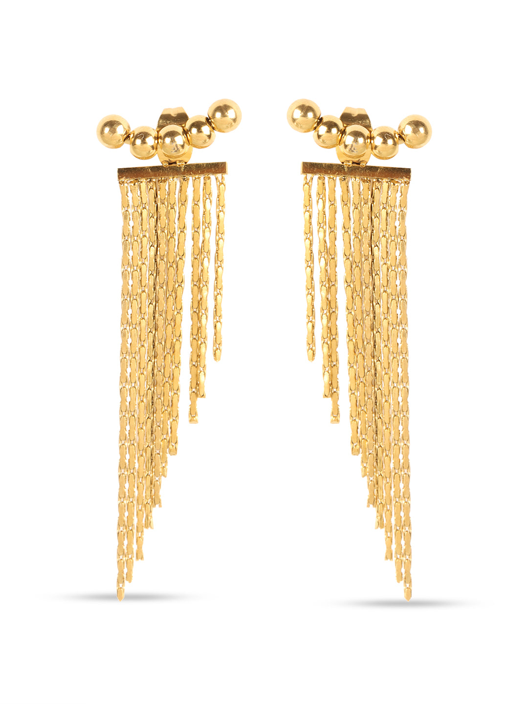 Korean Golden Luxe Party Earrings Set