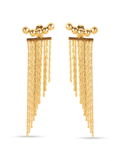 Korean Golden Luxe Party Earrings Set