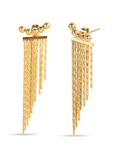 Korean Golden Luxe Party Earrings Set