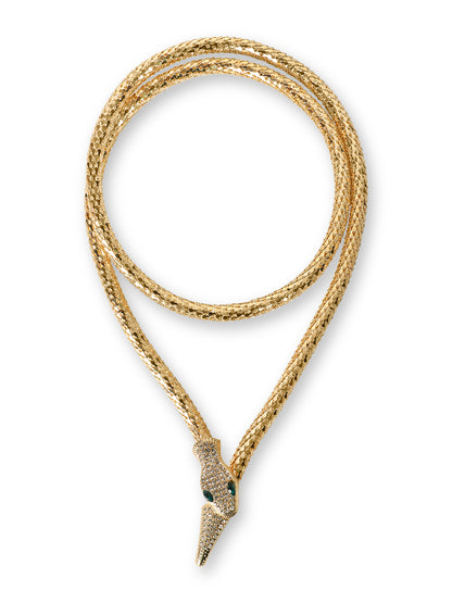 Stylish Celestial Serpent Double-Layer Necklace