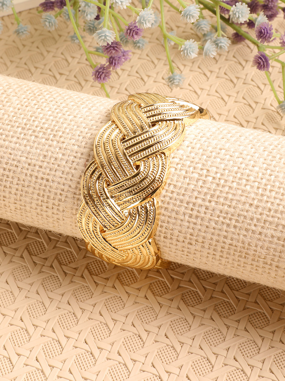 Regal Glow Adjustable Gold Bracelet