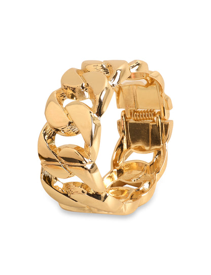 Golden Embrace Statement Bracelet