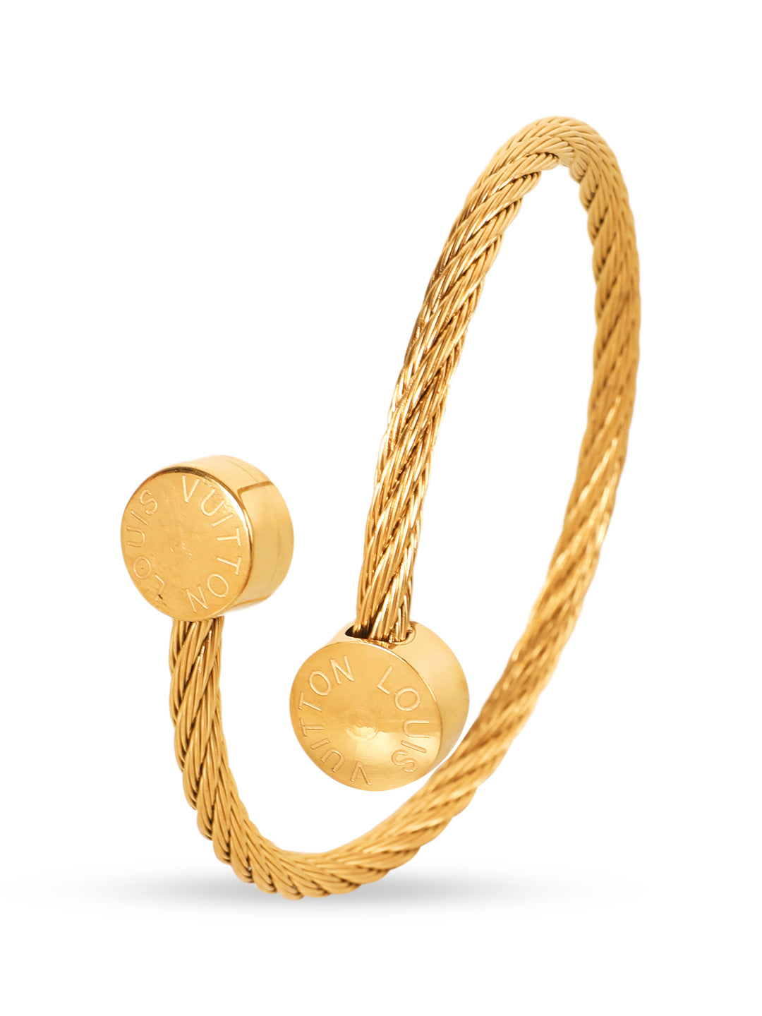 Golden Twist Cuff Bracelet