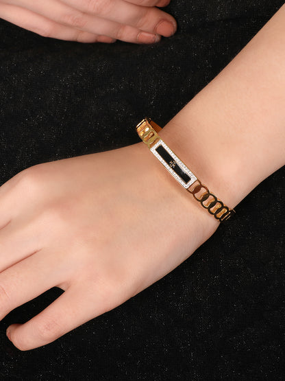 Elegant 24K Gold-Plated Korean Bracelet