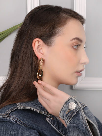 Ethereal Shine Gold Earrings