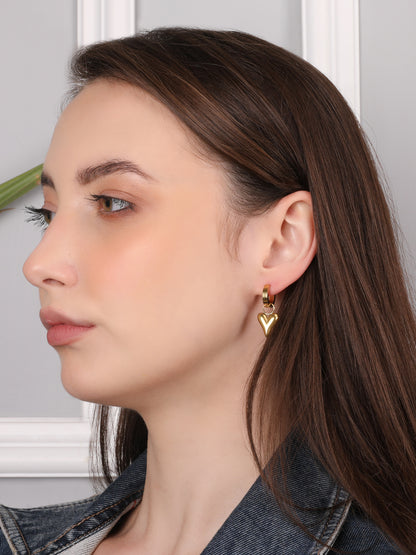 Luxe Bloom Gold Hinged Earring