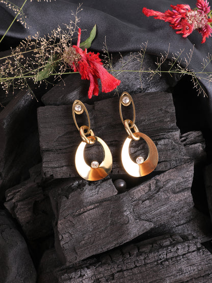 Ethereal Shine Gold Earrings