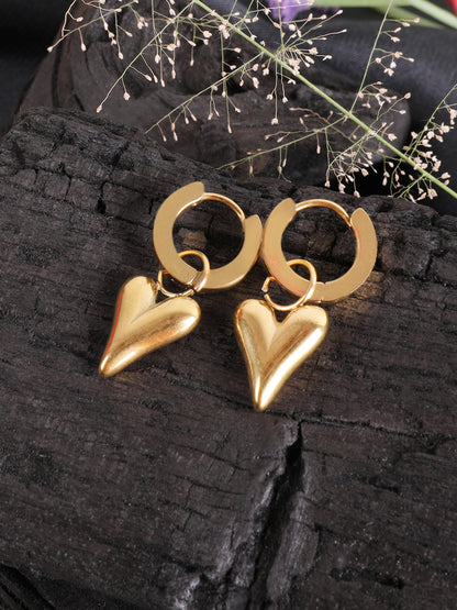 Luxe Bloom Gold Hinged Earring