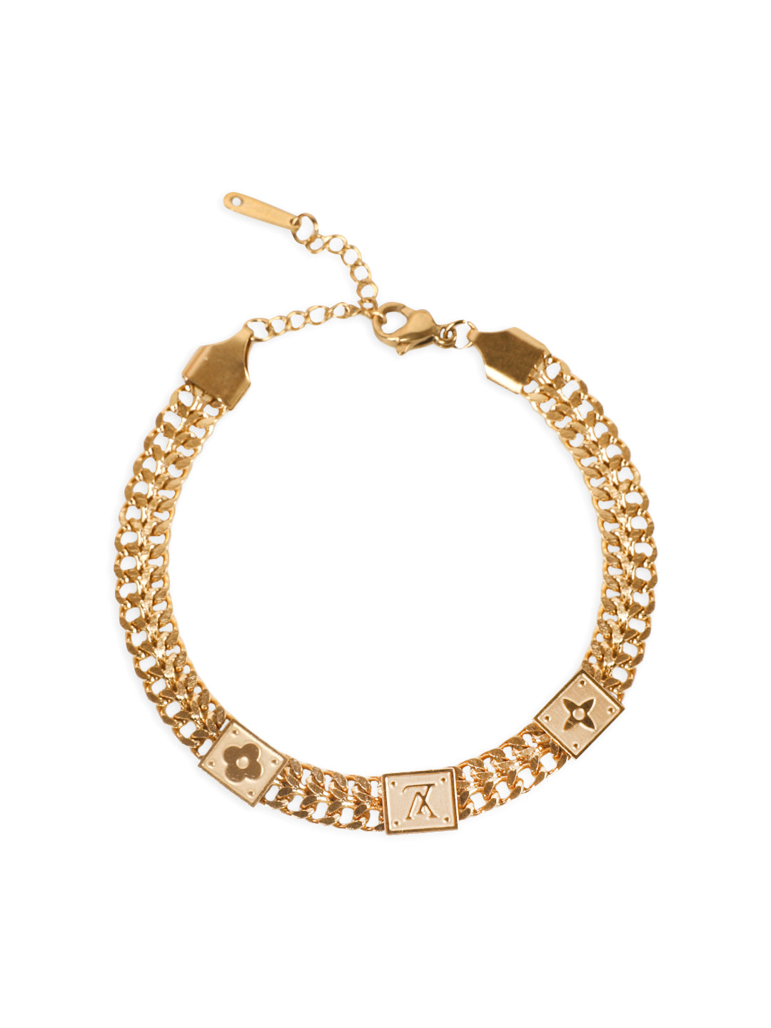 Golden Aura Sleek Chain Bracelet