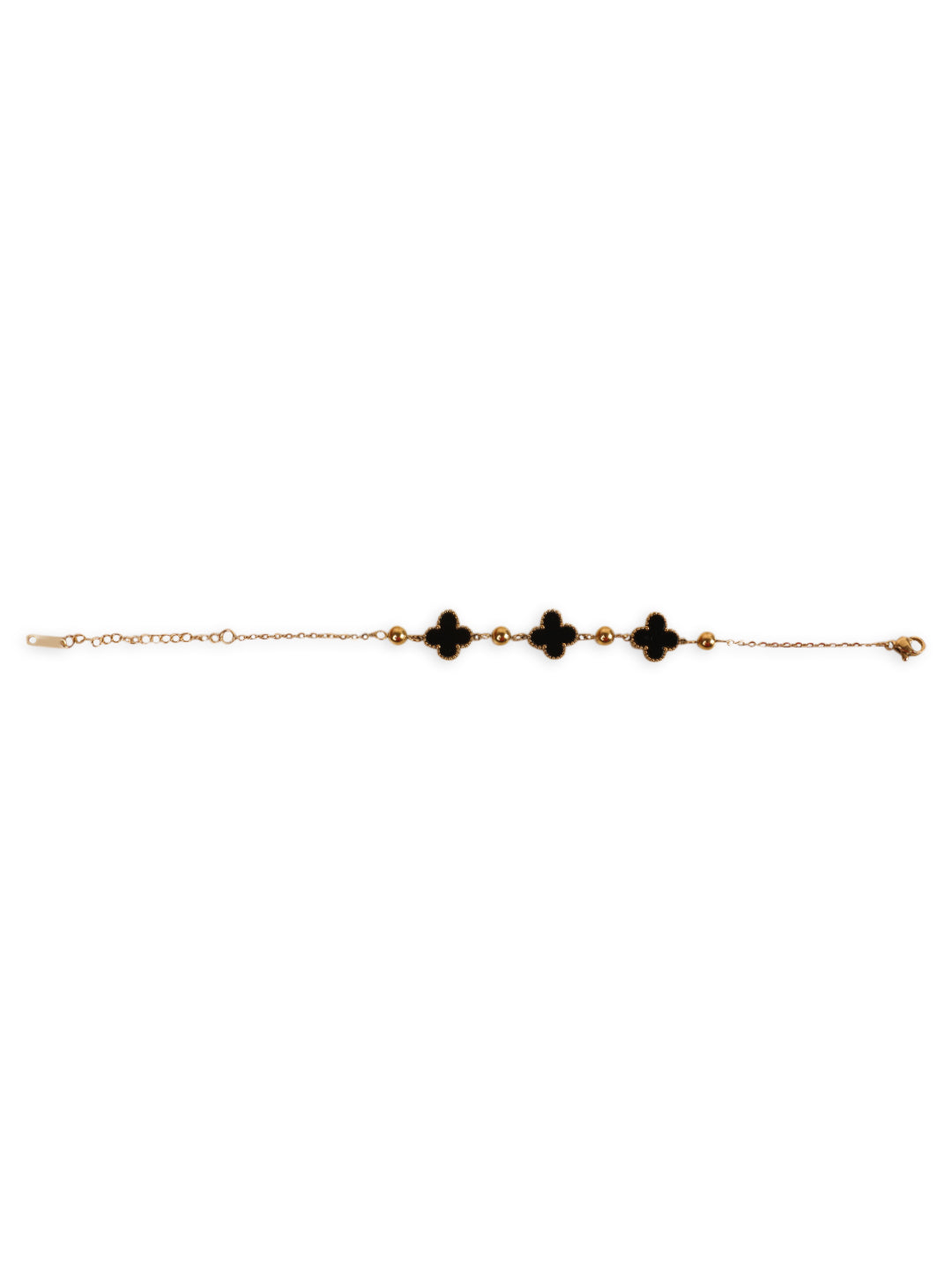 Seoul Chic Black Rose Gold-Plated Bracelet