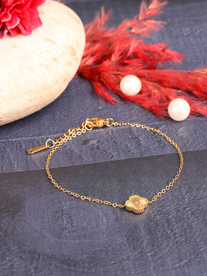 Golden Bloom 24K Gold-Plated Bracelet