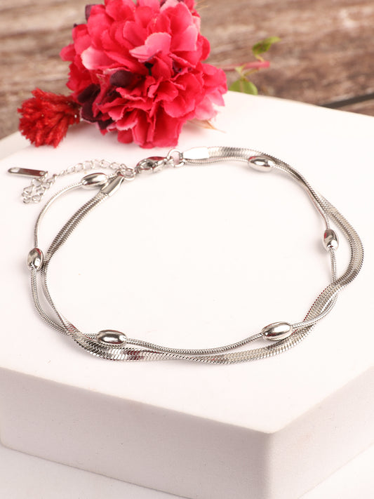 Dainty Luxe Korean Sterling Silver Anklet