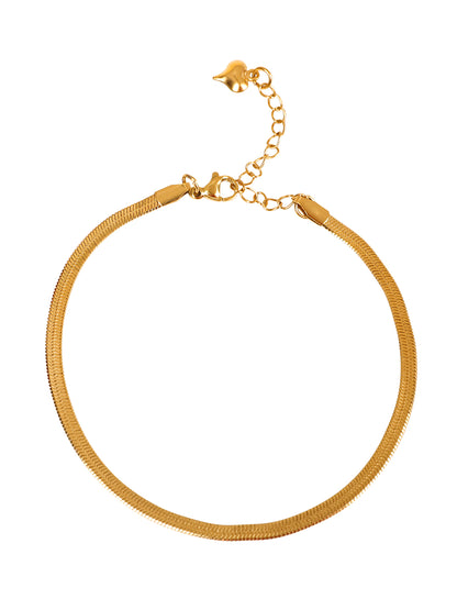 Seoul Chic Gold-Plated Anklet