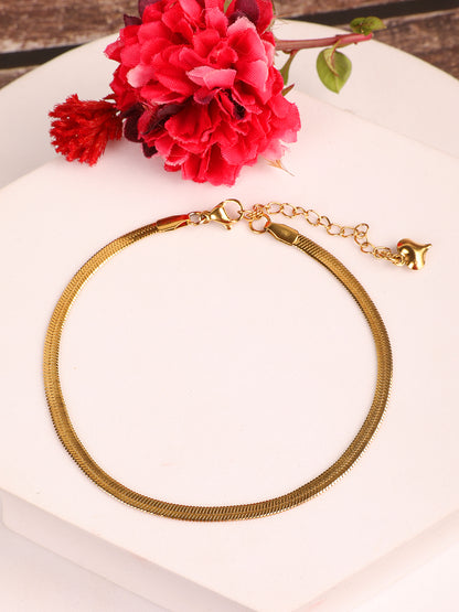 Seoul Chic Gold-Plated Anklet