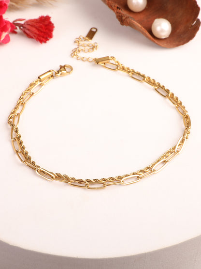 Golden Aura Adjustable Foot Chain