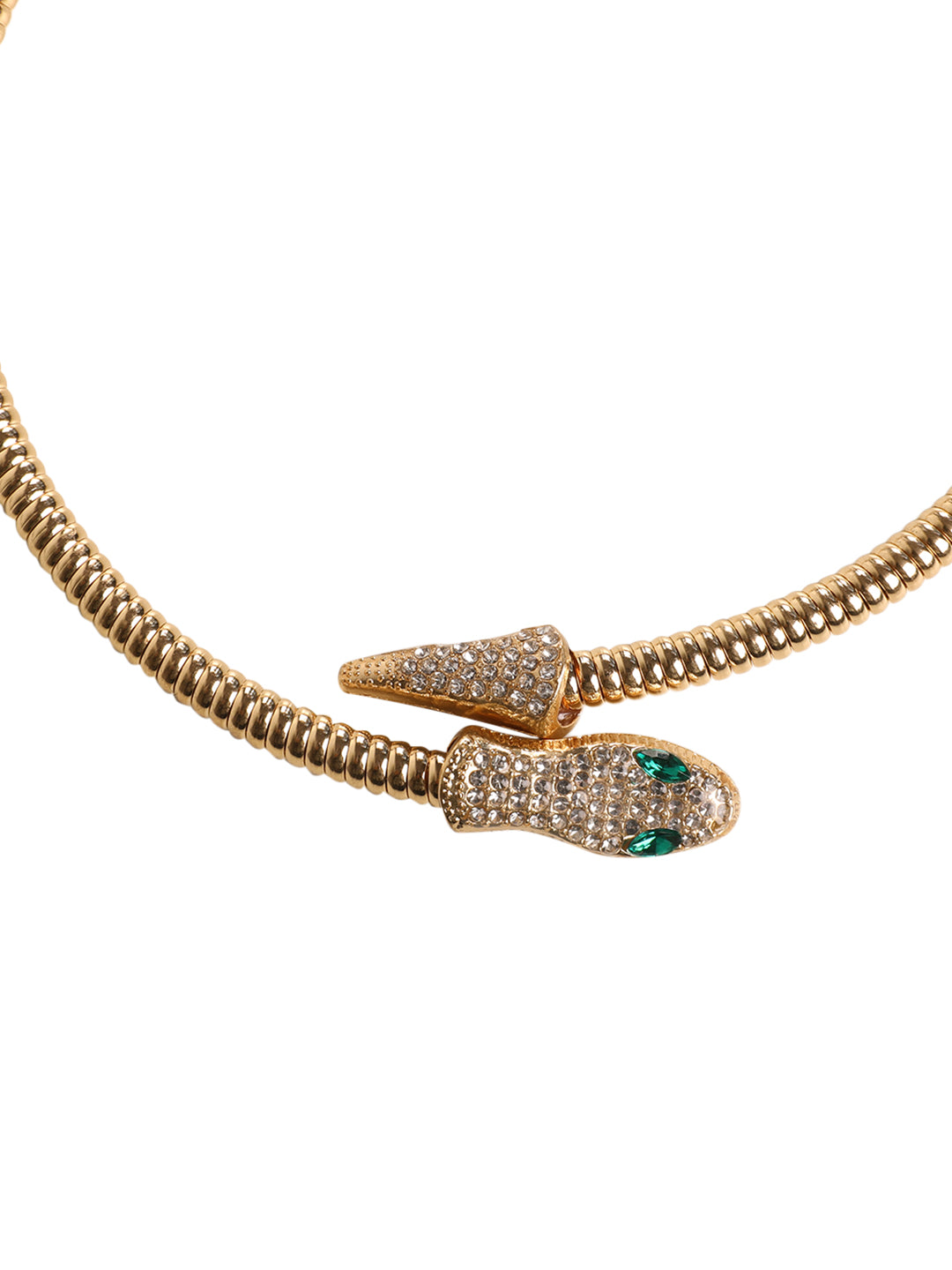 Elegant Emerald Serpent Luxe Necklace