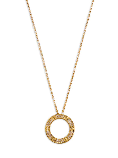 Kraze Golden Glow Round Pendant