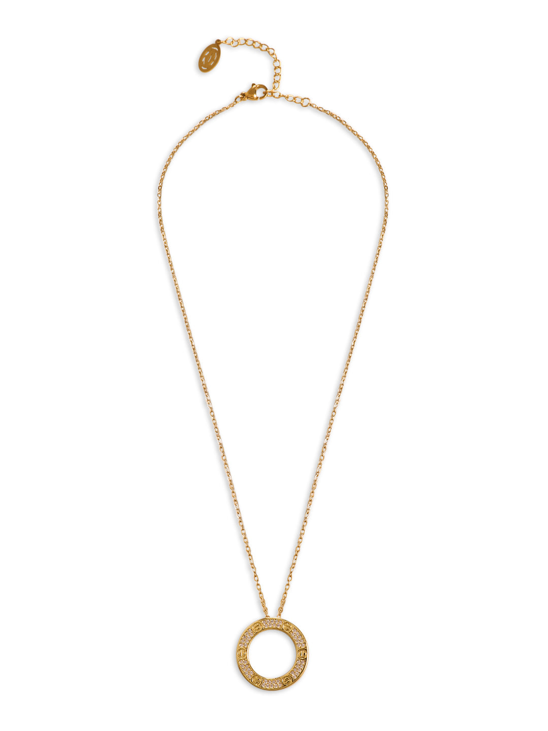 Kraze Golden Glow Round Pendant