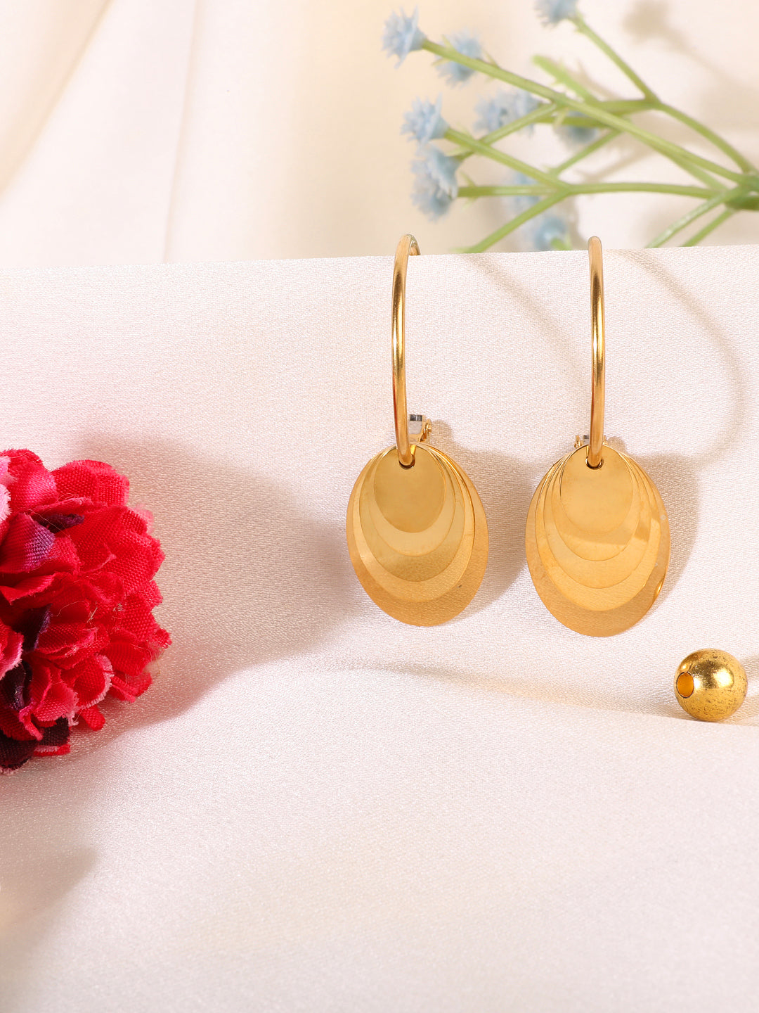 Ethereal Shine Korean Drop Earrings