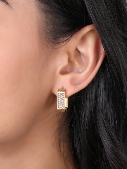 Royal Luxe Square-Cut Stud Earrings