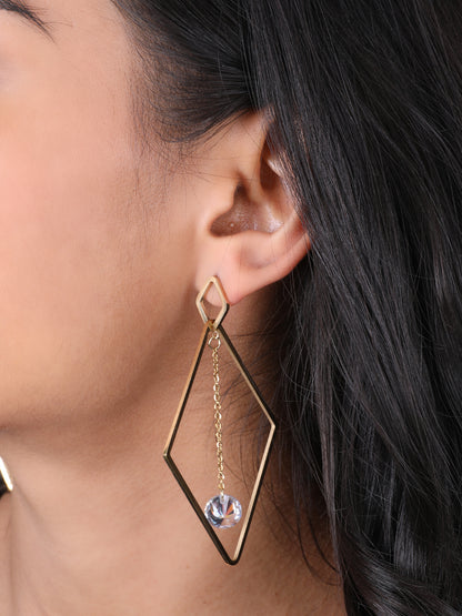 Golden Glam Statement Earrings Set